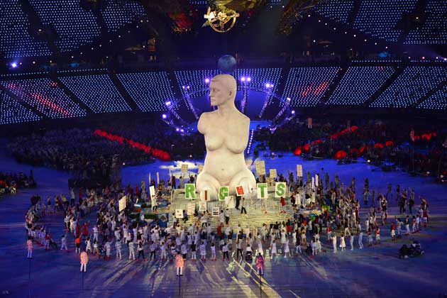 Scenario dello stadio di London 2012.